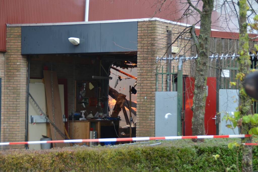 Sporthal Optisport De Schelft verwoest door brand