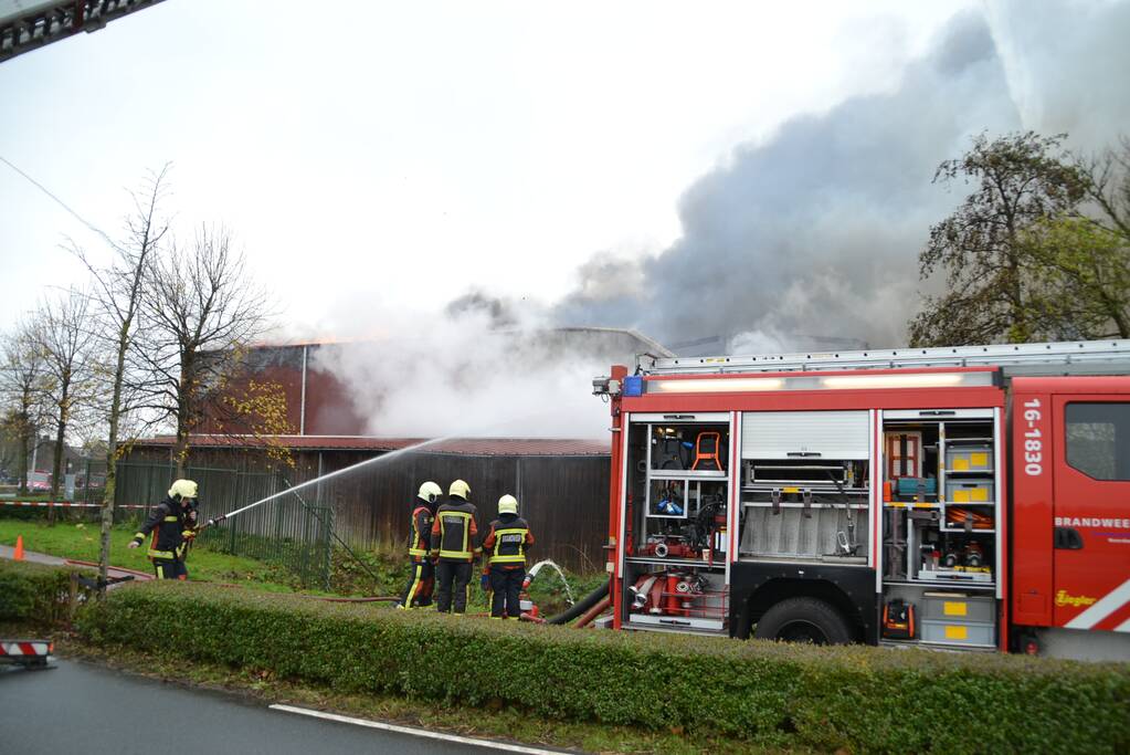Sporthal Optisport De Schelft verwoest door brand
