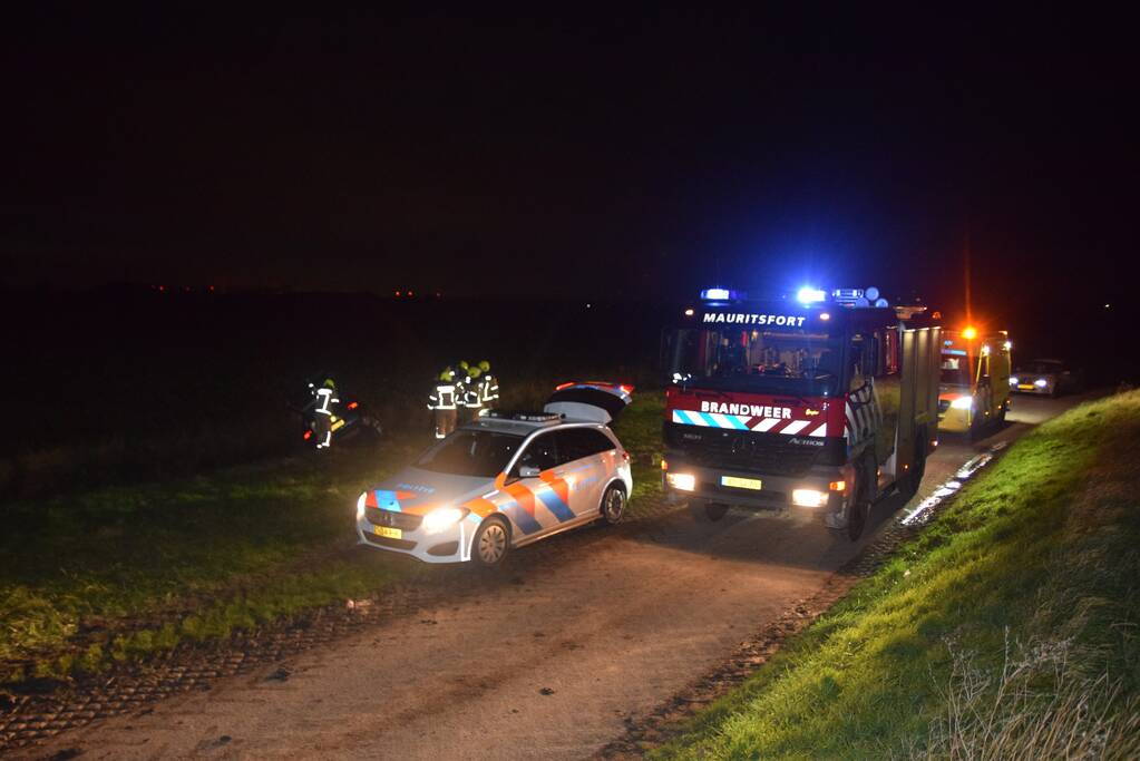 Voertuig achtergelaten na eenzijdig ongeval