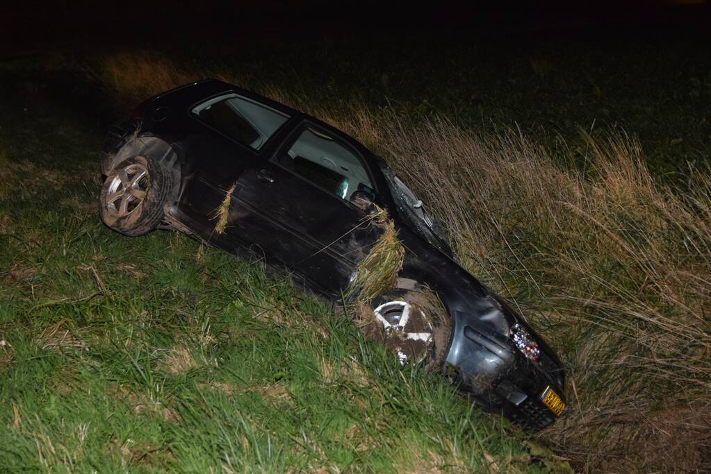 Voertuig achtergelaten na eenzijdig ongeval