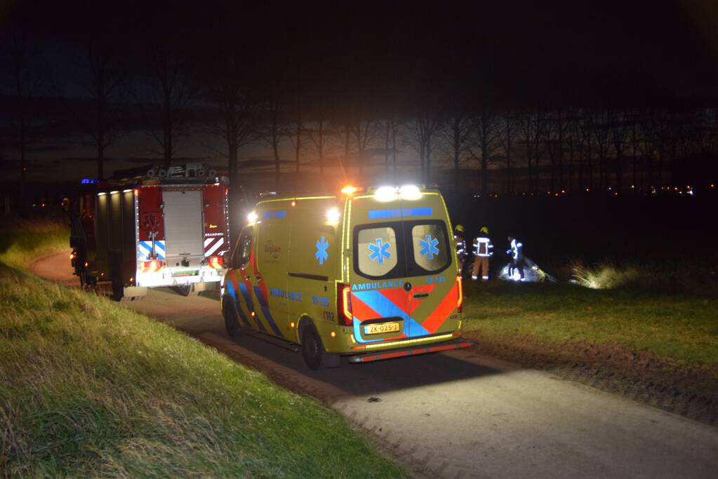 Voertuig achtergelaten na eenzijdig ongeval