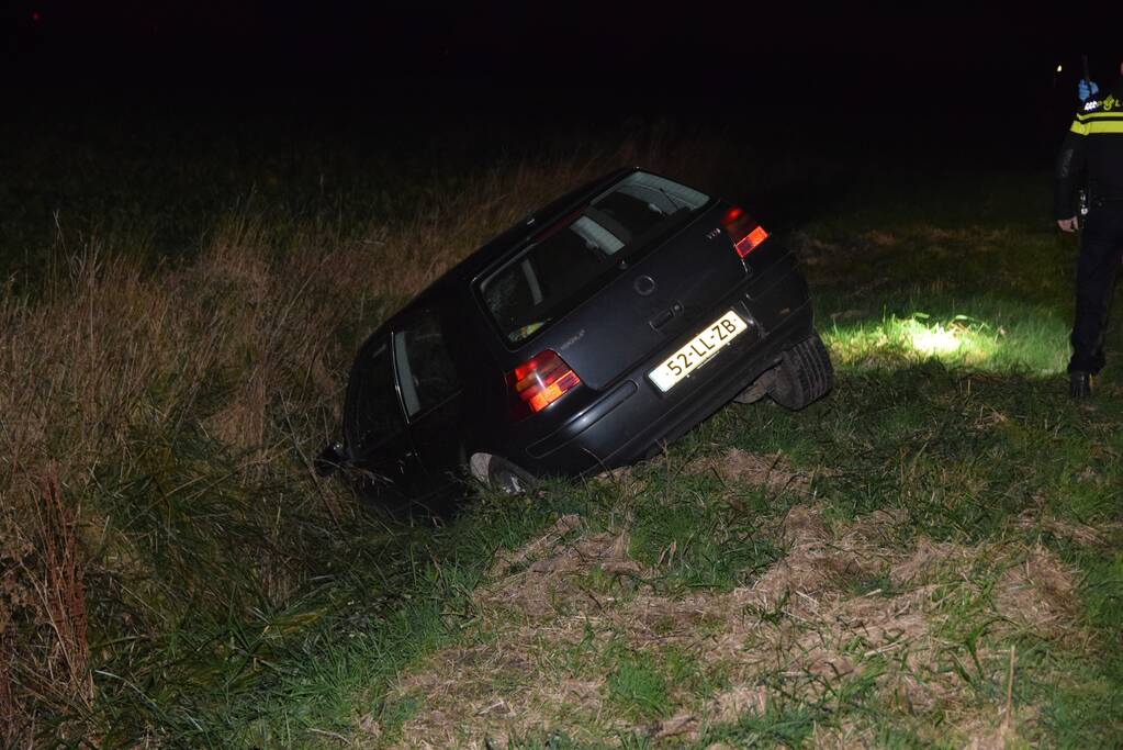 Voertuig achtergelaten na eenzijdig ongeval