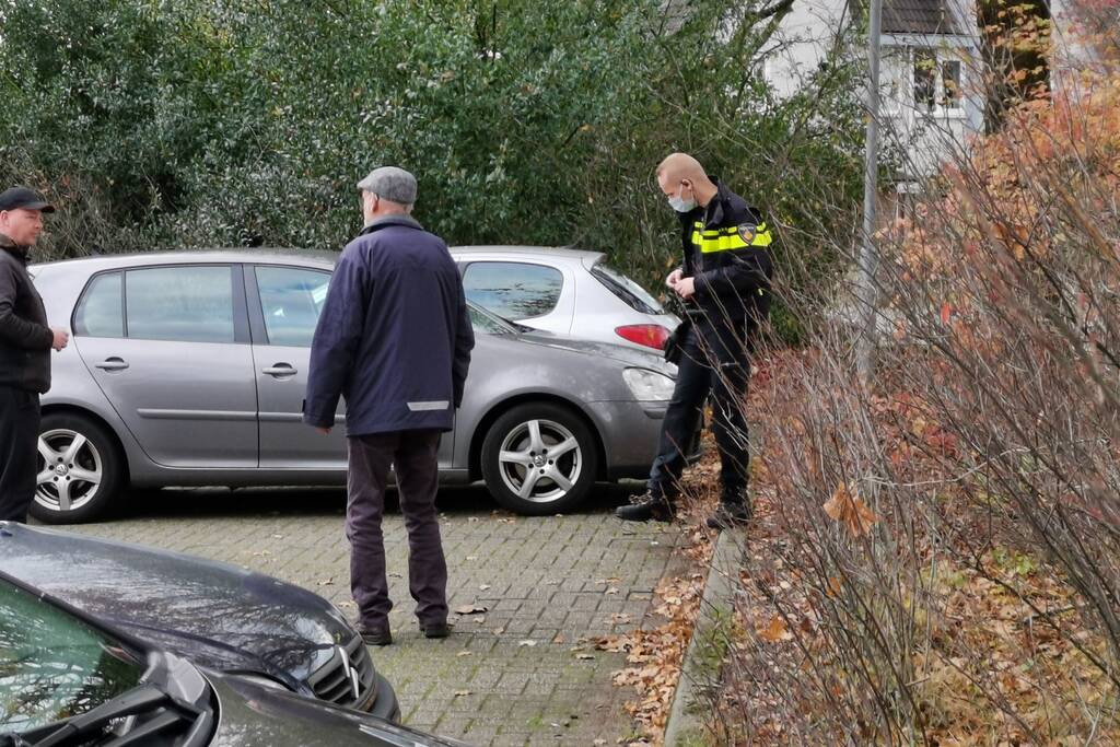 Brommobiel vliegt door het struikgewas