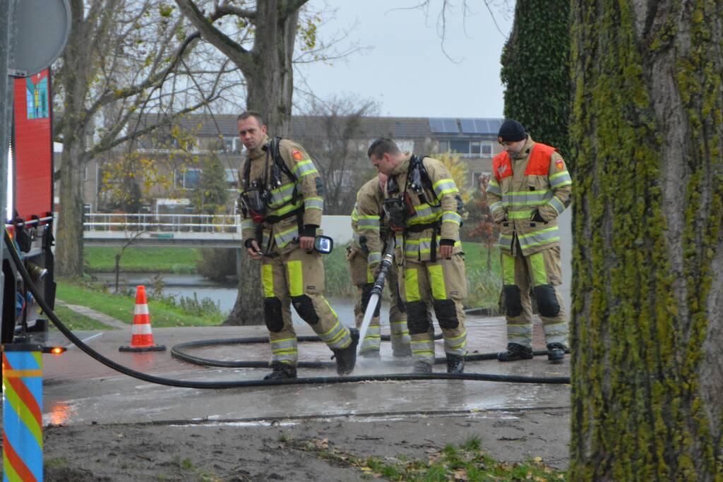 Brand op boot snel onder controle