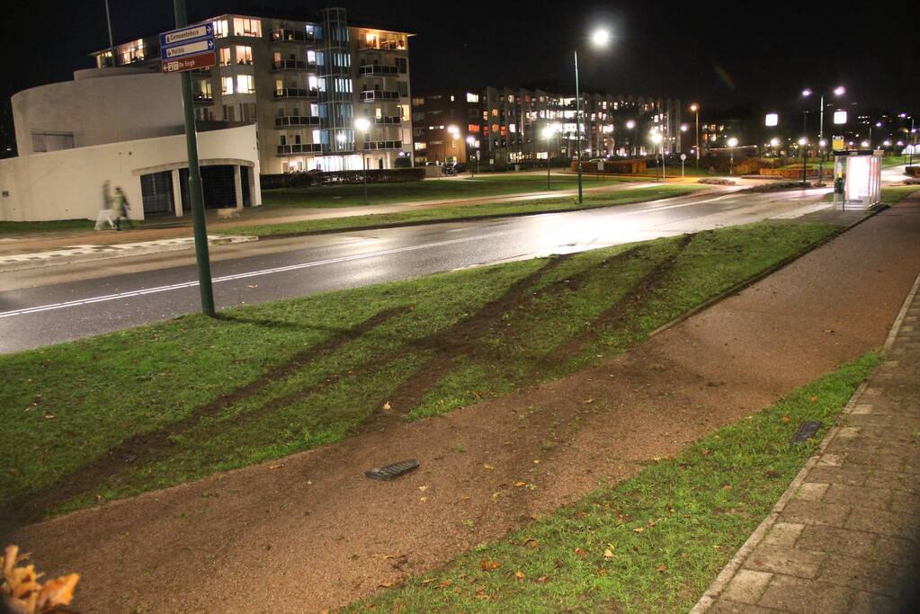 Automobilist verliest macht over het stuur en belandt in struiken