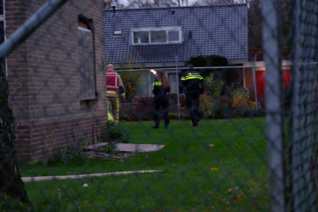 Brand in leegstaand schoolgebouw