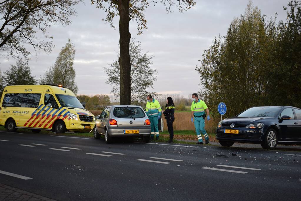 Veel schade bij kop-staart verkeersongeval