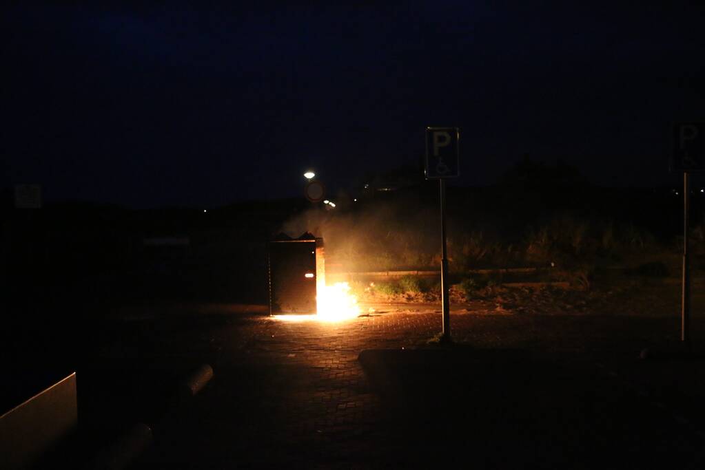 Wederom brand in een container