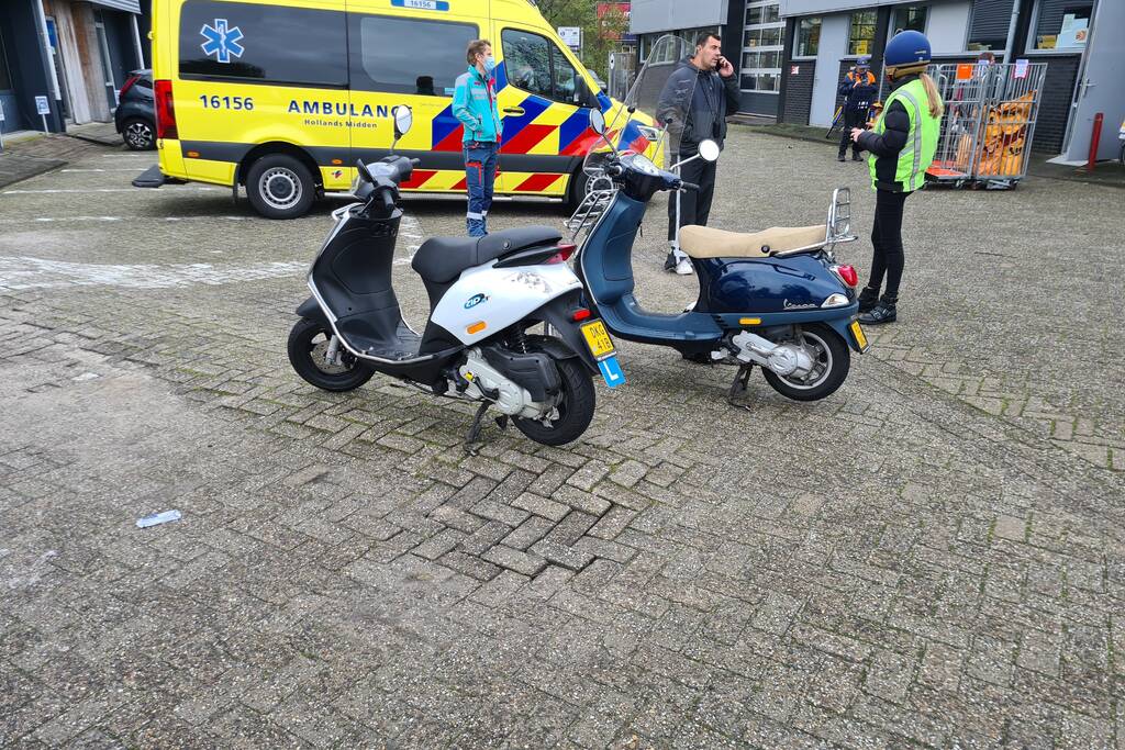 Les-scooter betrokken bij verkeersongeval