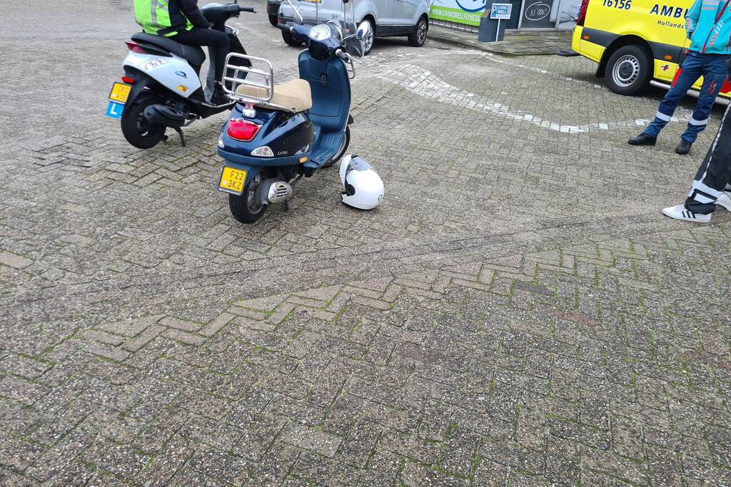 Les-scooter betrokken bij verkeersongeval