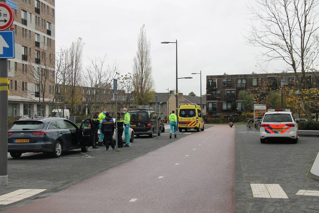 Lesauto in botsing met personenauto