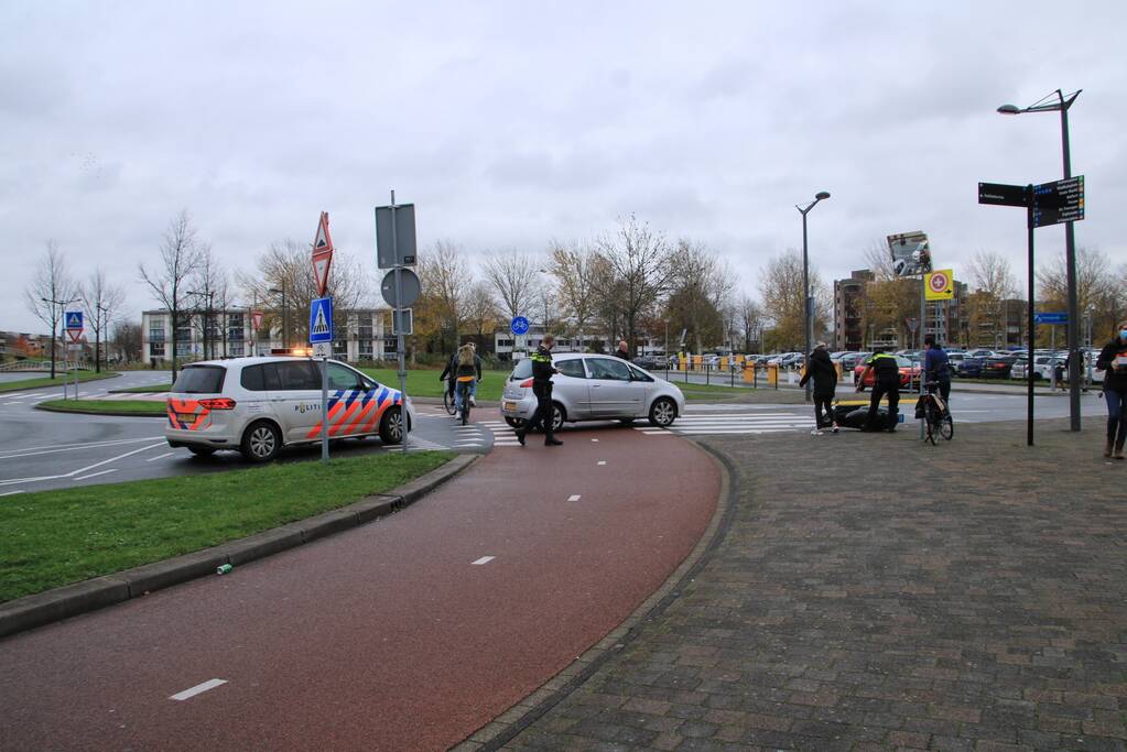 Scooterrijder aangereden bij oversteken