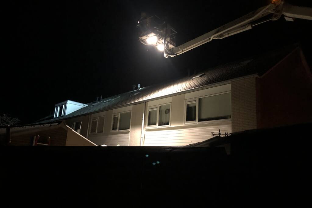 Brand in keuken van woning