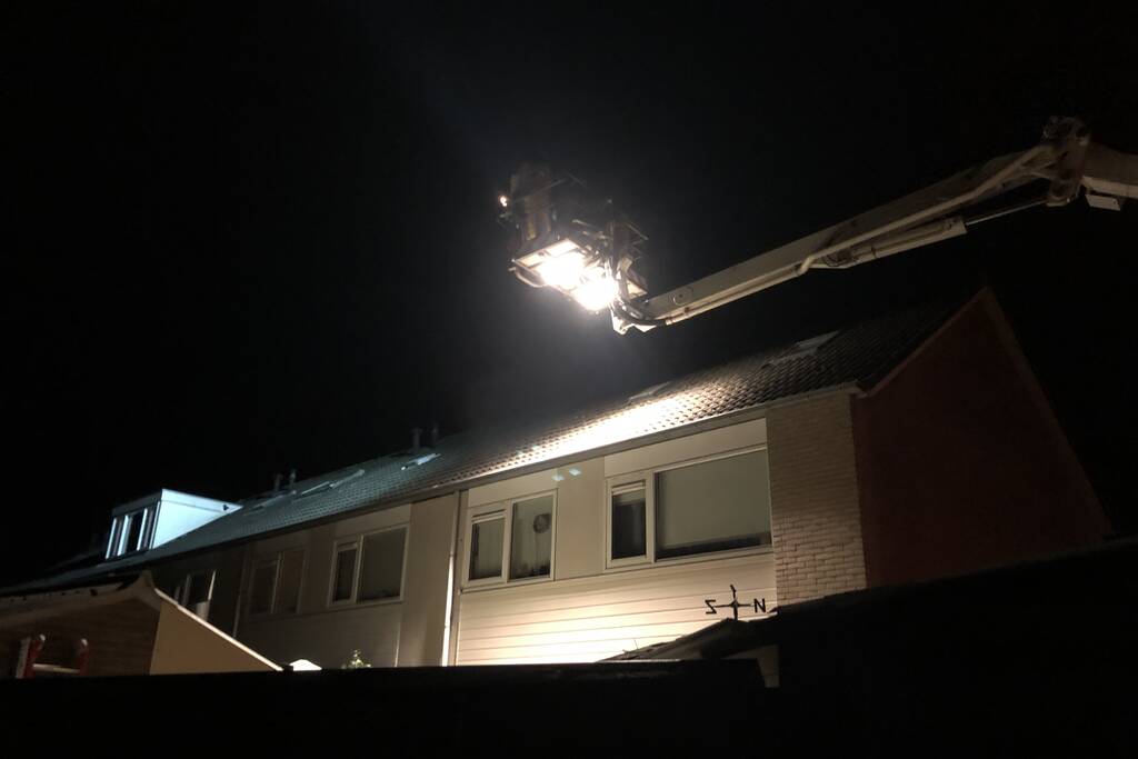 Brand in keuken van woning