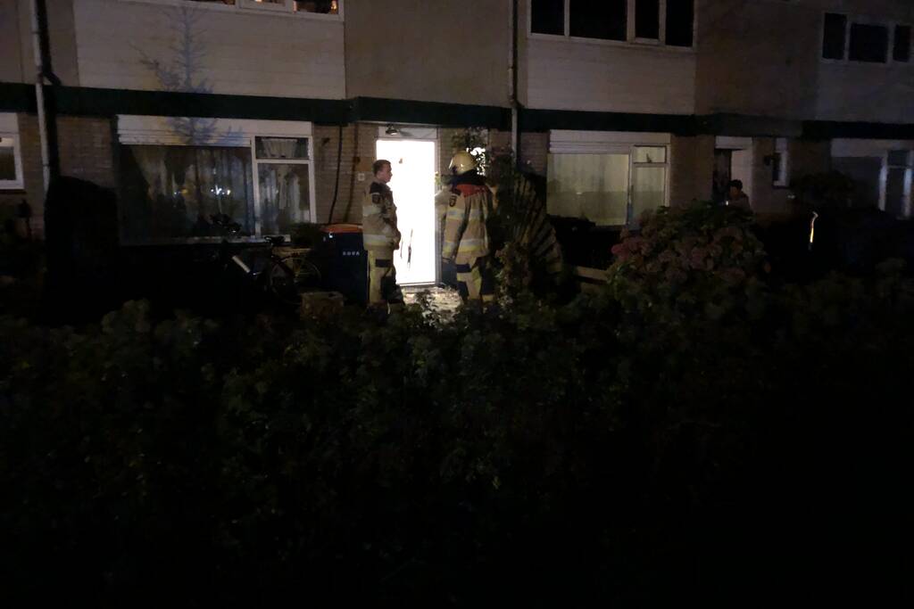 Brand in keuken van woning