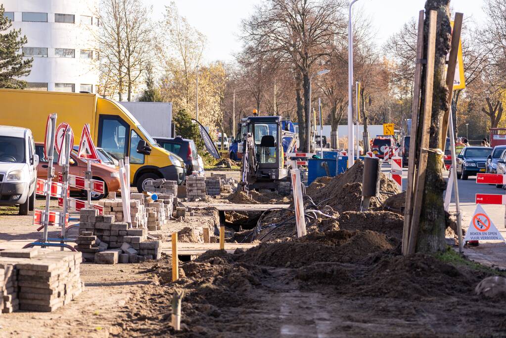 Gasleiding geraakt bij graafwerkzaamheden in de Isselt