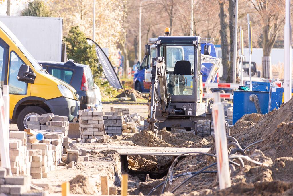 Gasleiding geraakt bij graafwerkzaamheden in de Isselt