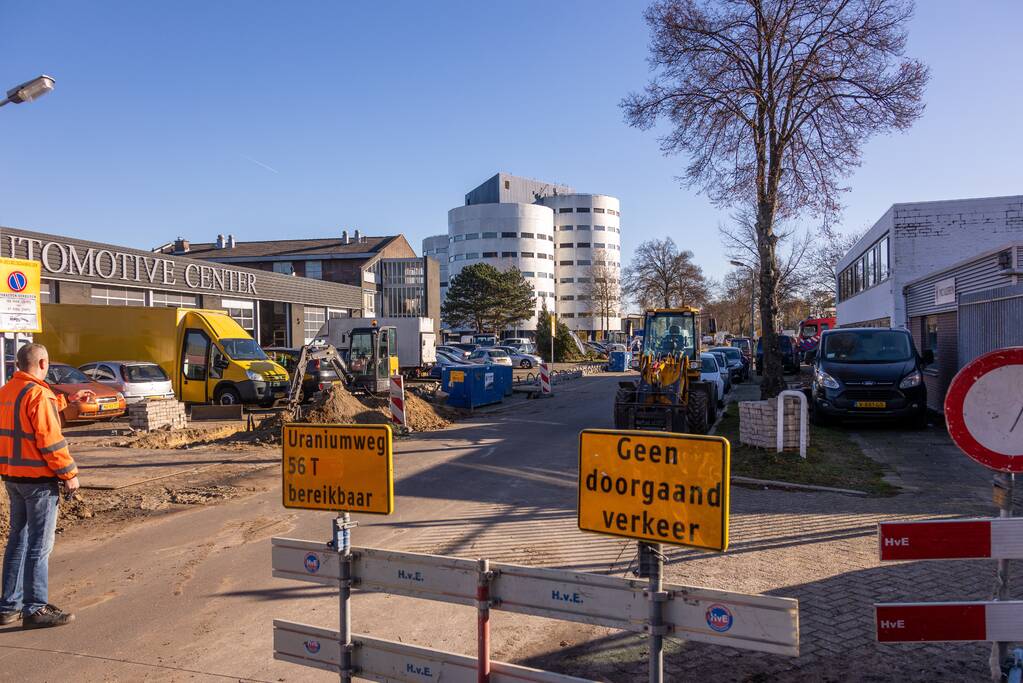 Gasleiding geraakt bij graafwerkzaamheden in de Isselt