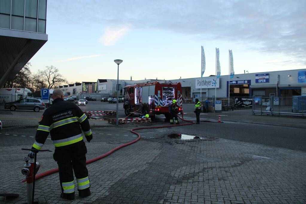 Brand bij Newasco Van Houten