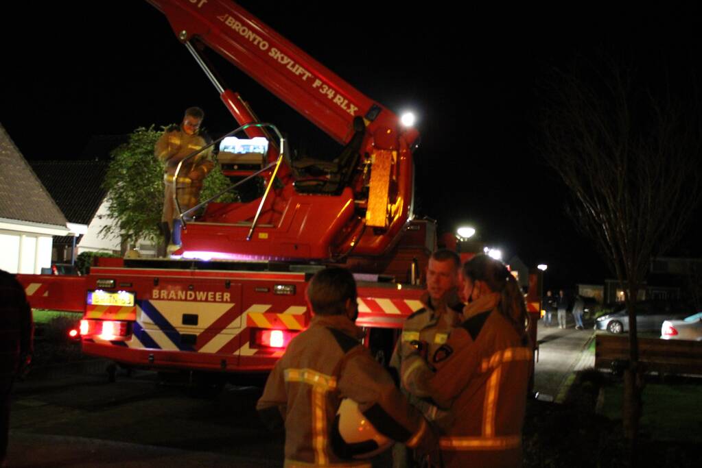 Brand ontstaan in schoorsteen van woning
