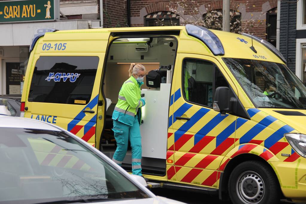 Ongeval tussen personenauto en scootmobiel