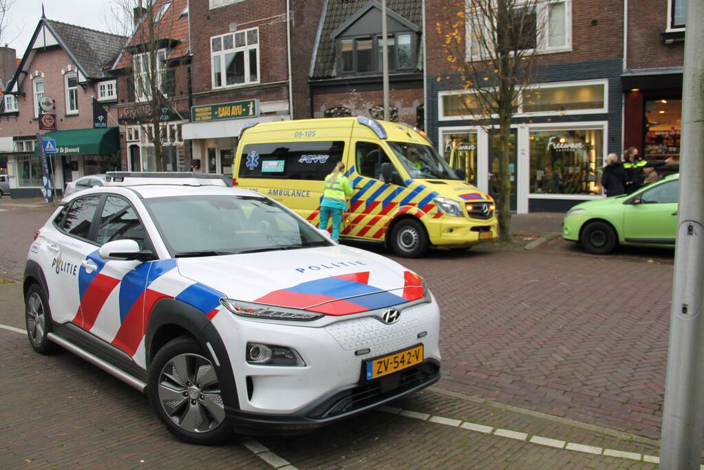 Ongeval tussen personenauto en scootmobiel