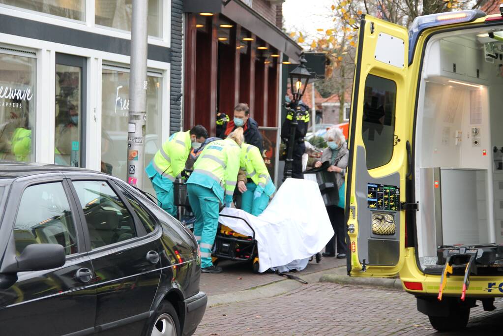 Ongeval tussen personenauto en scootmobiel