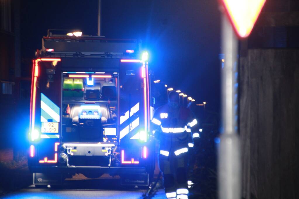 Brand in woning door vuurwerk