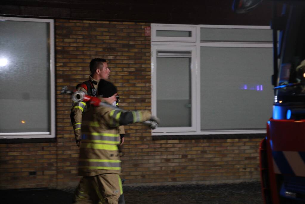Brand in woning door vuurwerk