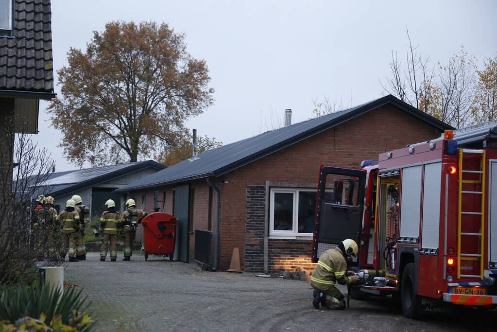Oververhitte schoorsteen veroorzaakt brand