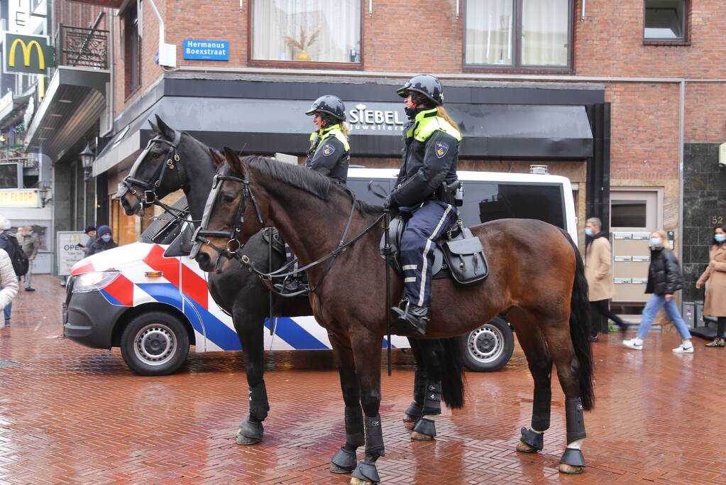 Veel politie door demonstratie voor Zwarte Piet