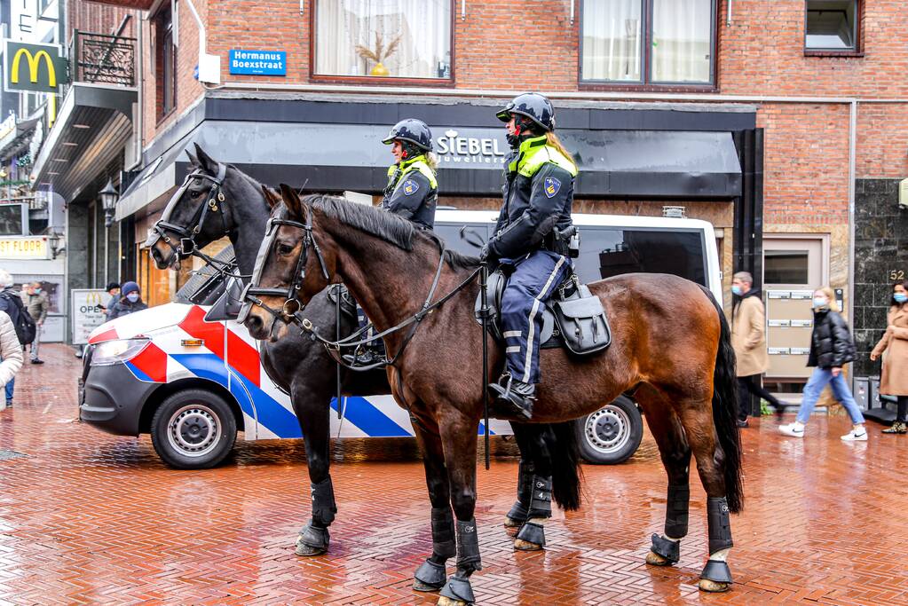 Veel politie door demonstratie voor Zwarte Piet