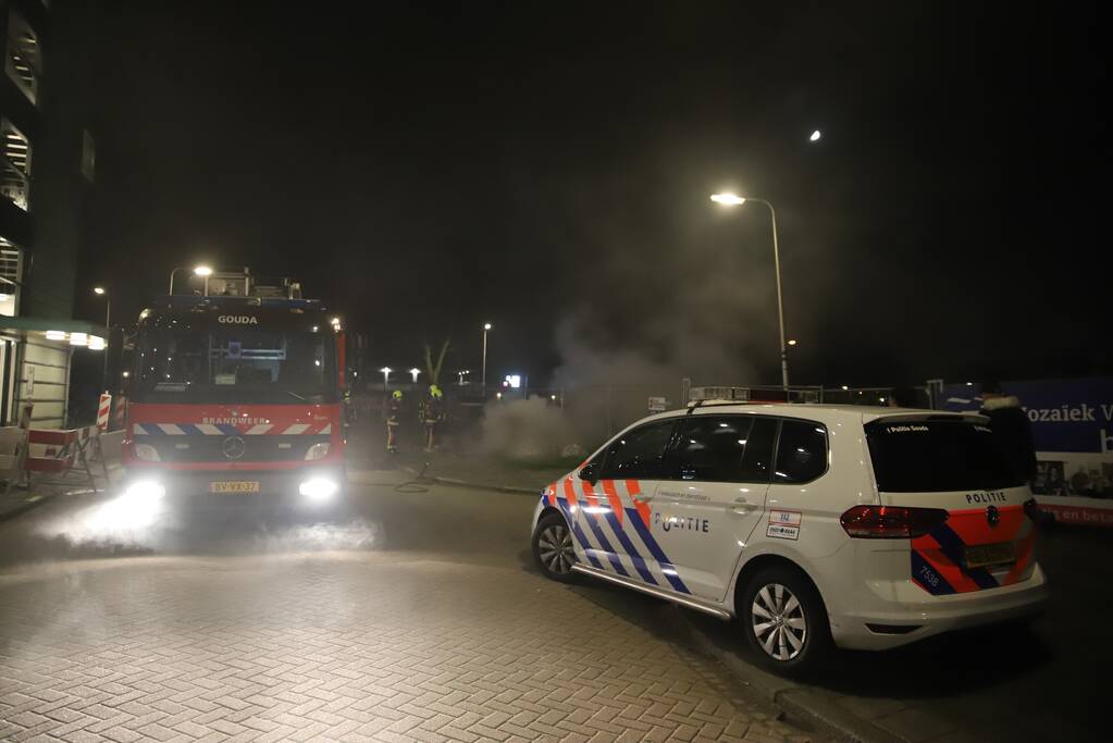 Brand in ondergrondse container
