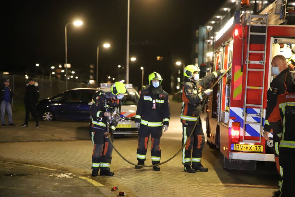 Brand in ondergrondse container