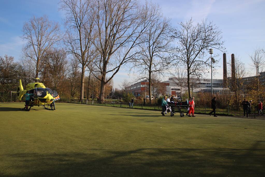 Inzet traumahelikopter trekt veel bekijks