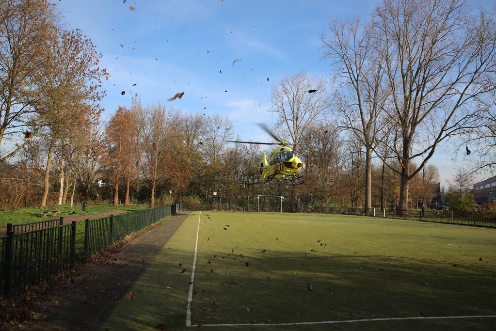 Inzet traumahelikopter trekt veel bekijks