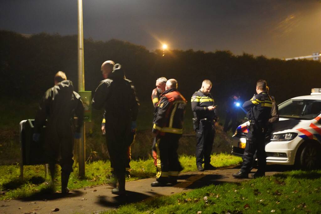 Onderzoek naar gevonden spullen in sloot