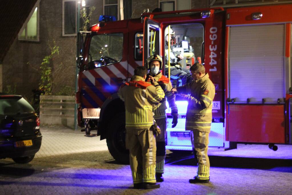 Brandende container snel geblust
