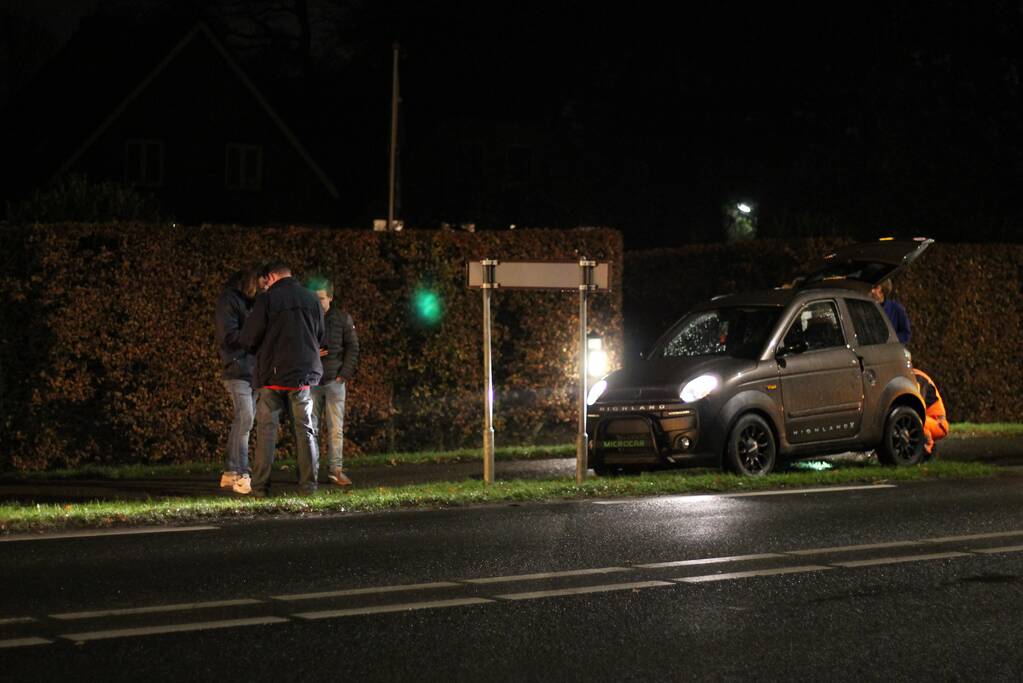 Botsing tussen vier auto's