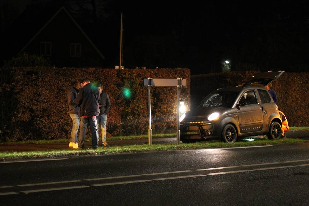 Botsing tussen vier auto's