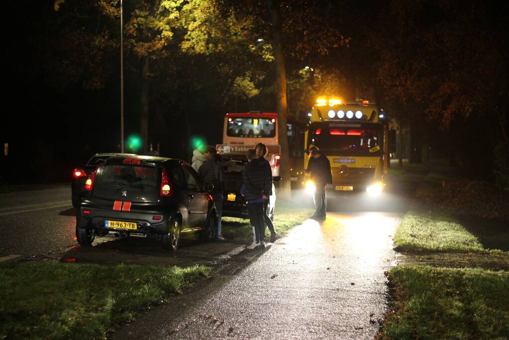 Botsing tussen vier auto's
