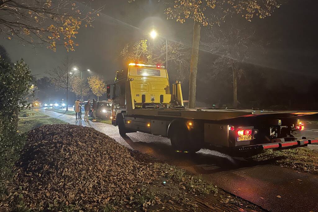 Botsing tussen vier auto's