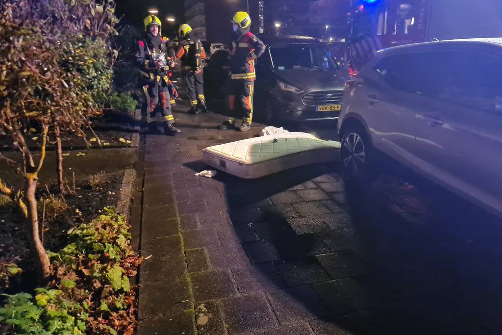 Matras vat vlam in woning