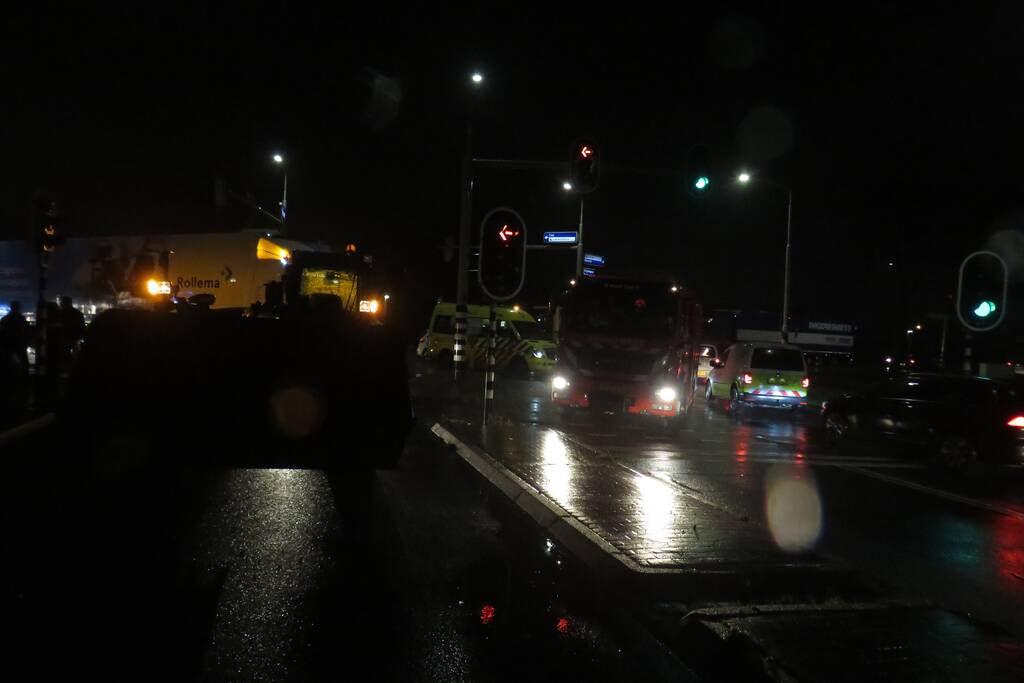 Ernstig ongeval tussen scooter en landbouwvoertuig