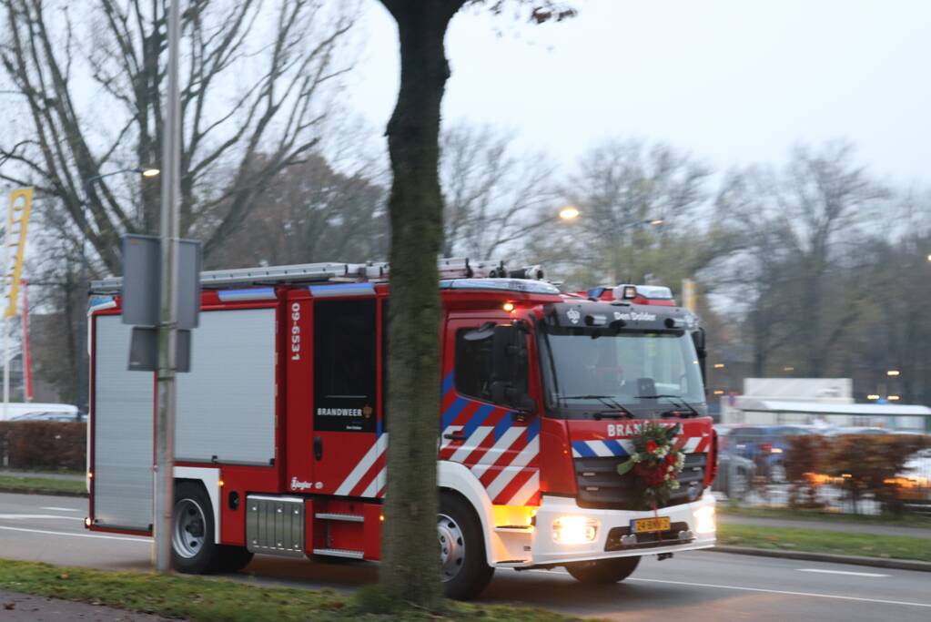 Laatste eer aan overleden brandweerman Pim van der Bruggen