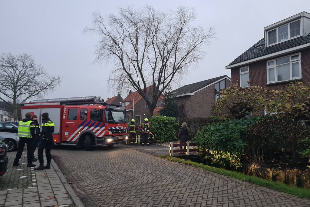 Gaslekkage bij woning