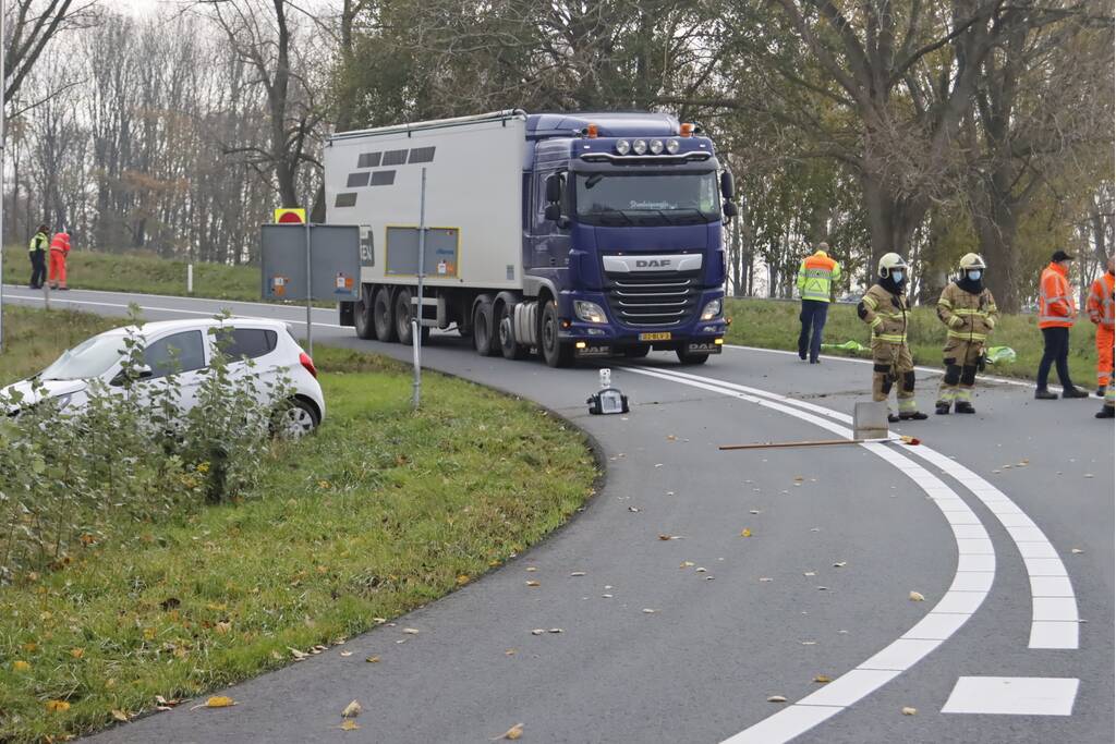 Traumahelikopter landt voor zwaargewond persoon