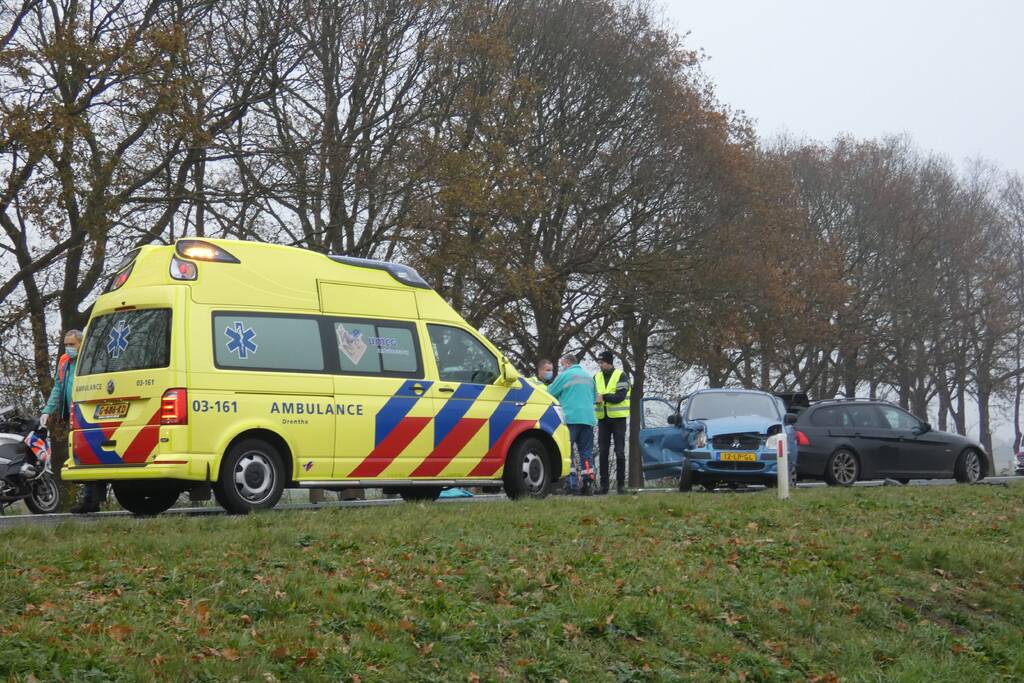 Meerdere voertuigen betrokken bij verkeersongeval