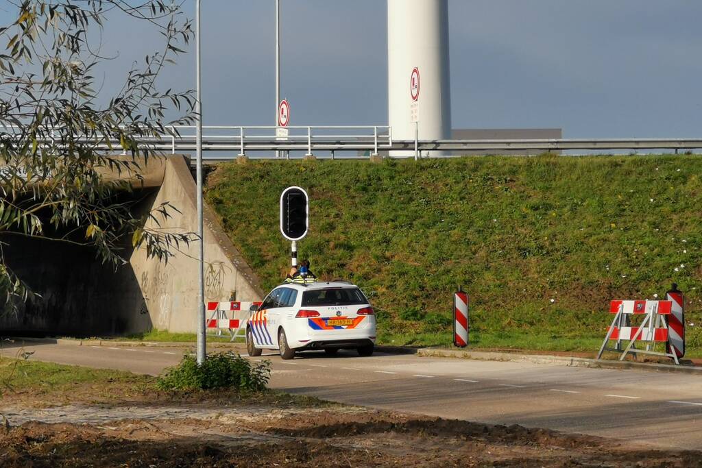 Fietser van knooppunt Maanderbroek gehaald