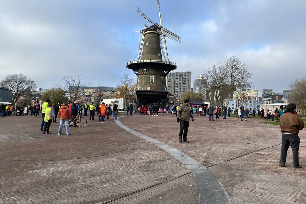 Demonstratie tegen corona vaccinaties